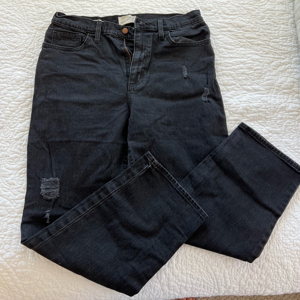 Black Straight Leg Jeans